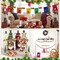 210Pcs Christmas Wooden Bead, Red White Green Wooden Beads DIY Crafts Kits, Christmas Tree Wood Beads Ornaments Xmas Wood Bead with Hemp Rope for Christmas Decor Gifts Party Supplies